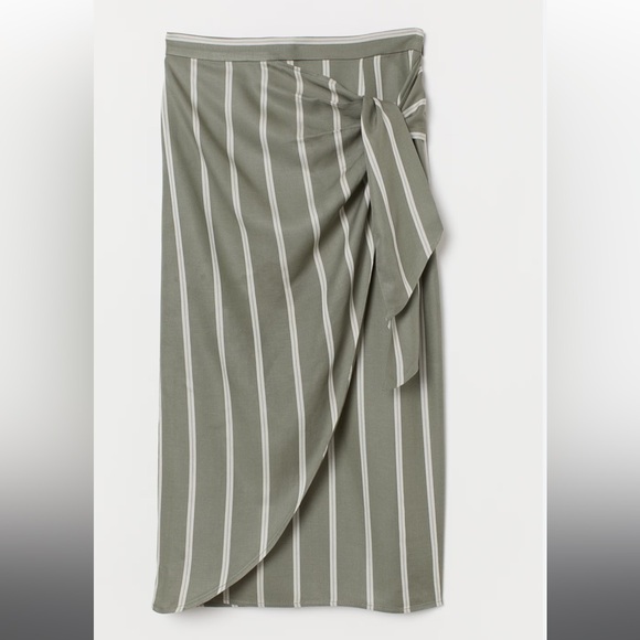 (SOLD!) H&M Draped Wrap High Waist Skirt - Picture 1 of 4